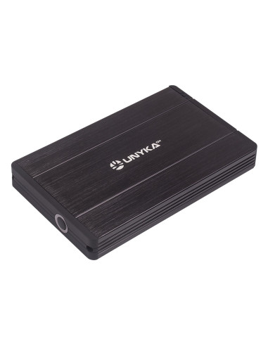 UNYKAch 25301 Caja de disco duro (HDD) Negro 2.5"