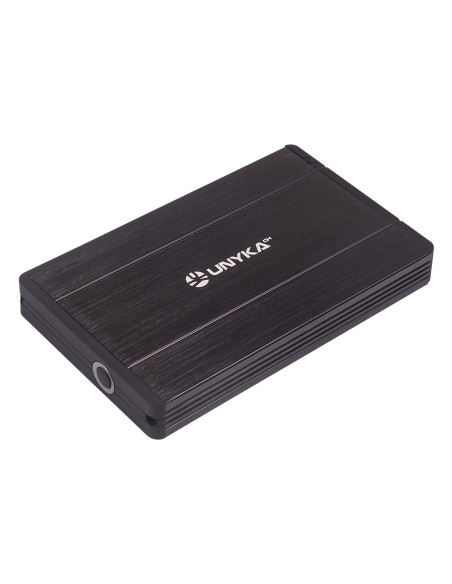 UNYKAch 25301 Caja de disco duro (HDD) Negro 2.5"
