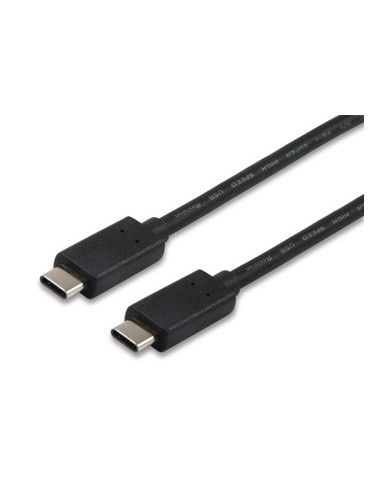 Equip 12834207 Cable USB 3.2 Gen1 C a C M M, 1,0m, PD 60W, 5Gbps, Negro