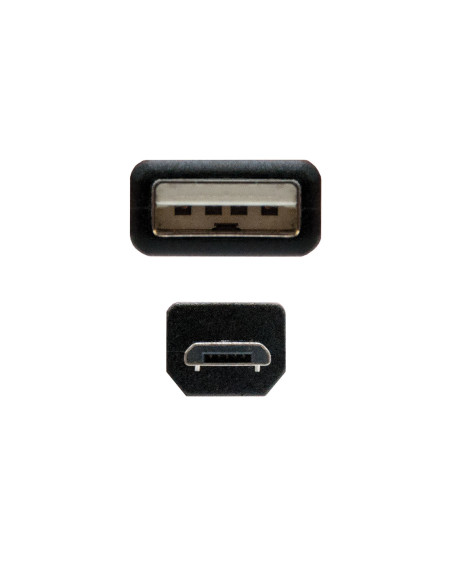Nanocable CABLE USB 2.0, TIPO A M-MICRO USB B M, 0.8 M