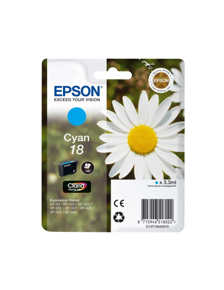 Epson Daisy C13T180240 cartucho de tinta 1 pieza(s) Original Cian