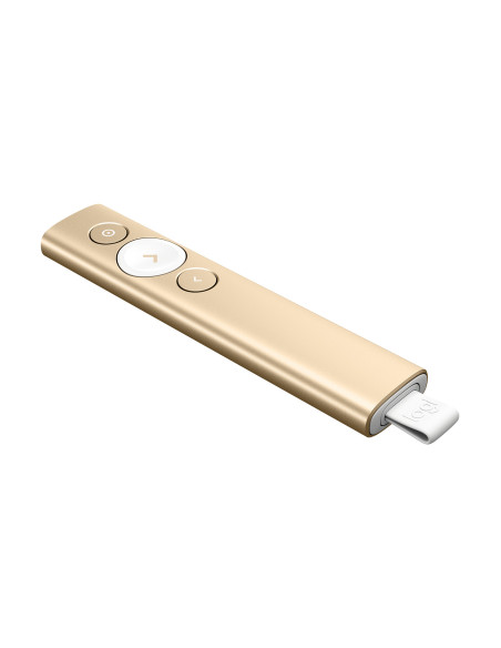 Logitech 910-004862 apuntador inalámbricos Bluetooth RF Oro