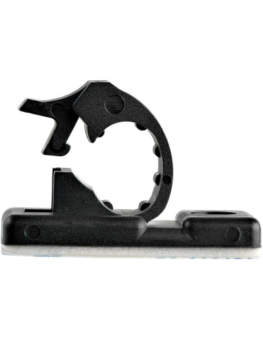 StarTech.com 100 Clips de Gestión de Cableado Adhesivos - Negro - Organizador de Cableado para Escritorios Oficinas - Mordaza