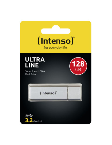 Intenso Ultra Line unidad flash USB 128 GB USB tipo A 3.2 Gen 1 (3.1 Gen 1) Plata