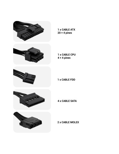 CoolBox FUENTE DE ALIMENTACION ATX BASIC 500GR 500W