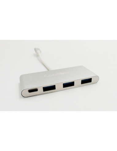 CoolBox COO-HUC3U3PD hub de interfaz USB 3.2 Gen 1 (3.1 Gen 1) Type-C 5000 Mbit s Aluminio
