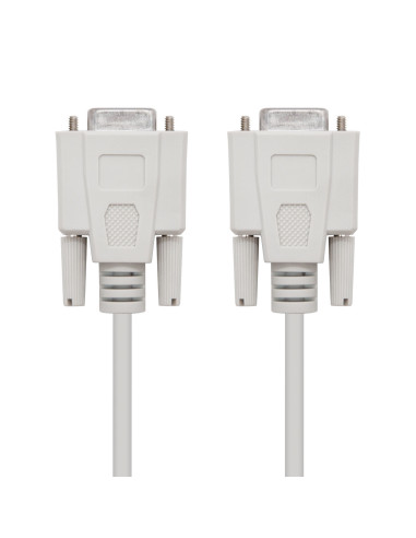 Nanocable CABLE SERIE NULL MODEM, DB9 H-DB9 H, 1.8 M