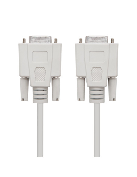 Nanocable CABLE SERIE NULL MODEM, DB9 H-DB9 H, 1.8 M
