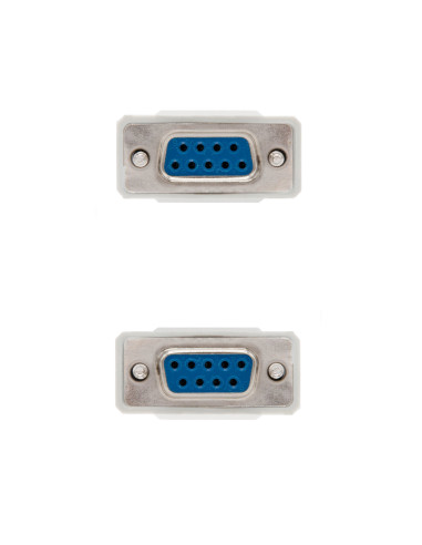 Nanocable CABLE SERIE NULL MODEM, DB9 H-DB9 H, 1.8 M