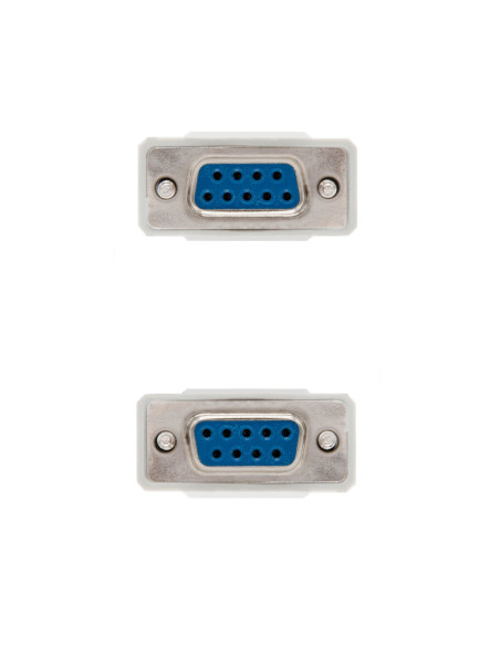 Nanocable CABLE SERIE NULL MODEM, DB9 H-DB9 H, 1.8 M