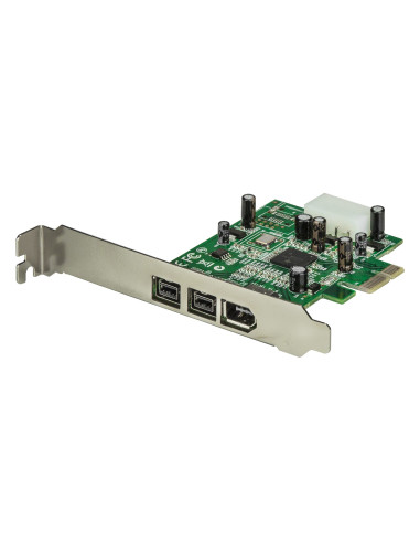 StarTech.com Adaptador Tarjeta FireWire PCI-Express PCI-e de 2 Puertos F W 800 y 1 Puerto F W 400