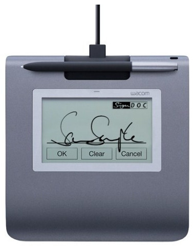 Wacom STU-430 Signature pad tableta digitalizadora Negro, Gris 2540 líneas por pulgada 96 x 60 mm USB