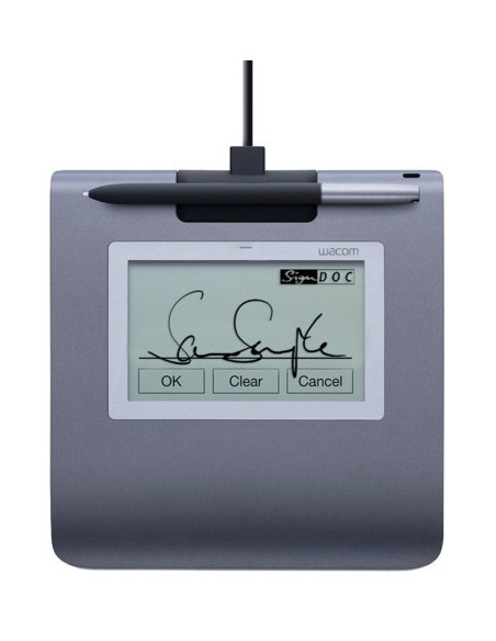 Wacom STU-430 Signature pad tableta digitalizadora Negro, Gris 2540 líneas por pulgada 96 x 60 mm USB