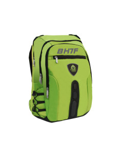 KeepOut BK7F mochila Negro, Verde Imitación piel, Nylon
