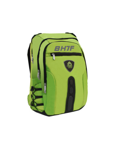 KeepOut BK7F mochila Negro, Verde Imitación piel, Nylon