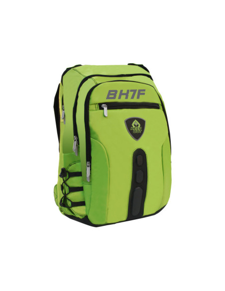 KeepOut BK7F mochila Negro, Verde Imitación piel, Nylon
