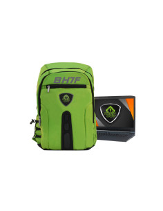 KeepOut BK7F mochila Negro, Verde Imitación piel, Nylon 2