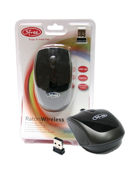 3free 3F-MCW401 ratón RF inalámbrico Óptico 1000 DPI