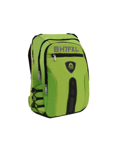 KeepOut BK7F mochila Negro, Verde Imitación piel, Nylon