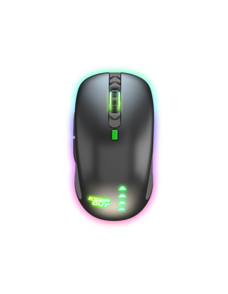 KeepOut X9CH ratón Juego Ambidextro USB tipo A Laser 8200 DPI