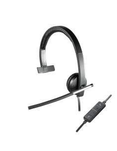 Logitech 981-000514 auricular y casco Auriculares Alámbrico Diadema Oficina Centro de llamadas USB tipo A Negro, Plata