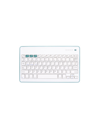 SilverHT Wireless KB White + Blue