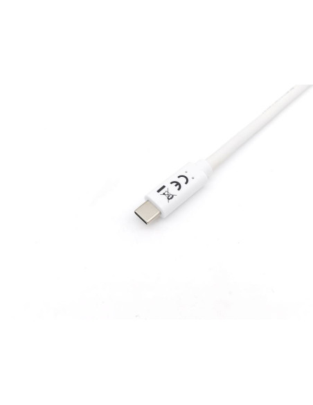 Equip 128362 Cable USB 3.2 Gen 1 C a C , M M , 2,0m, PD 60W, 5Gbps, Blanco