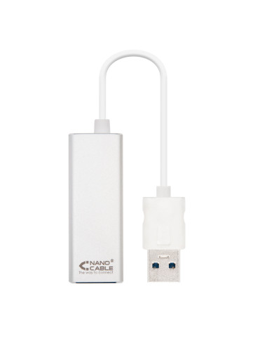 Nanocable USB 3.0 RJ-45, 0.15m tarjeta y adaptador de interfaz