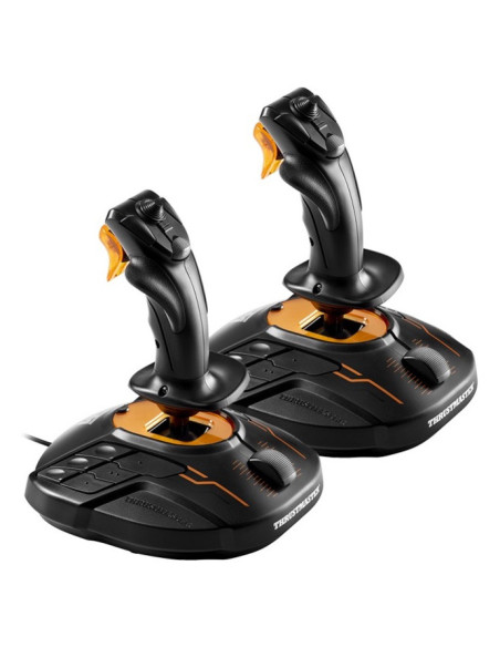 Thrustmaster T.16000M FCS SPACE SIM DUO Negro, Naranja USB Palanca de mando Analógico Digital PC
