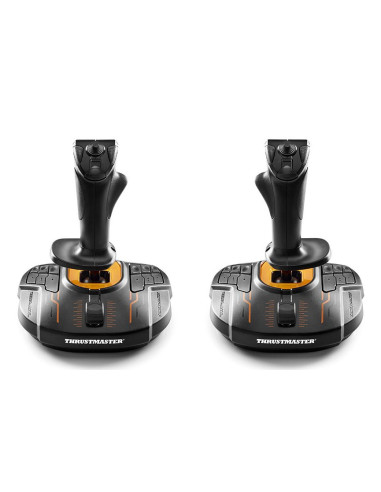 Thrustmaster T.16000M FCS SPACE SIM DUO Negro, Naranja USB Palanca de mando Analógico Digital PC