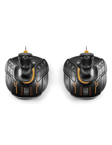Thrustmaster T.16000M FCS SPACE SIM DUO Negro, Naranja USB Palanca de mando Analógico Digital PC