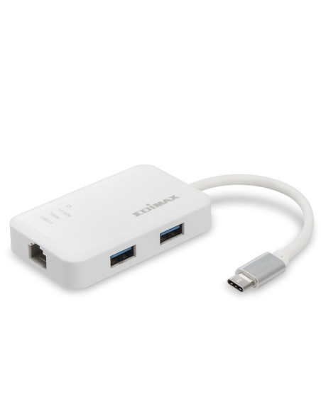 Edimax EU-4308 base para portátil y replicador de puertos USB 3.2 Gen 1 (3.1 Gen 1) Type-C Blanco