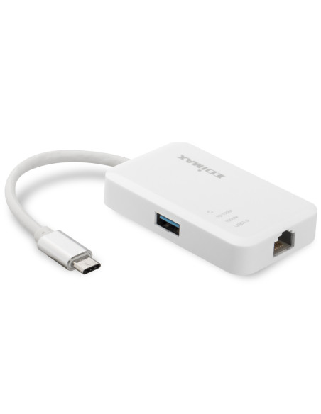 Edimax EU-4308 base para portátil y replicador de puertos USB 3.2 Gen 1 (3.1 Gen 1) Type-C Blanco