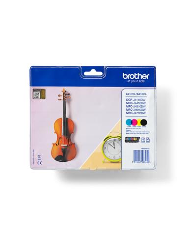 Brother LC-127XLVALBPDR cartucho de tinta 4 pieza(s) Original Negro, Cian, Magenta, Amarillo