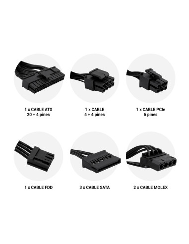 CoolBox FUENTE DE ALIMENTACION ATX ECO-500 80+ BRONZE 300W BULK (100V-240V)