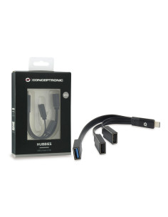 Conceptronic HUBBIES01B hub de interfaz USB 3.2 Gen 2 (3.1 Gen 2) Type-C 5000 Mbit s Negro 2