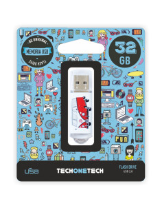 TECH ONE TECH TEC4004-32 unidad flash USB 32 GB USB tipo A 2.0 Multicolor