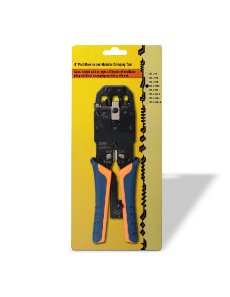 AISENS A142-0311 crimpadora Herramienta para prensar Negro, Azul, Naranja