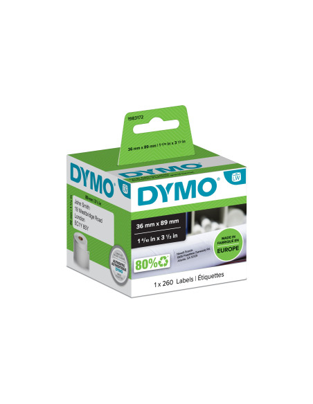 DYMO Etiqueta grande para direcciones - 89x36