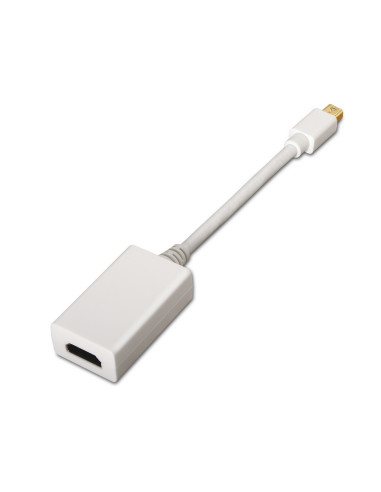 AISENS A125-0138 adaptador de cable de vídeo 0,15 m Mini DisplayPort HDMI Blanco