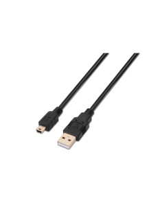 AISENS A101-0024 cable USB USB 2.0 1 m USB A Mini-USB B Negro