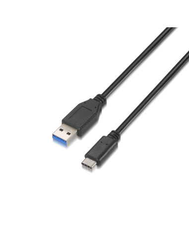 AISENS A107-0060 cable USB USB 3.2 Gen 2 (3.1 Gen 2) 1 m USB A USB C Negro