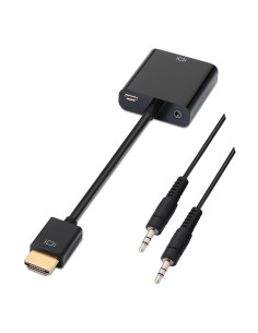 AISENS A122-0126 adaptador de cable de vídeo 0,1 m Negro 2