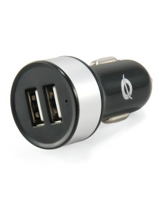 Conceptronic CUSBCAR2A cargador de dispositivo móvil Tableta Plata Encendedor de cigarrillos Auto