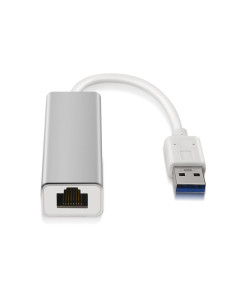 AISENS A106-0049 cambiador de género para cable RJ-45 USB 2.0 Type-A Plata, Blanco