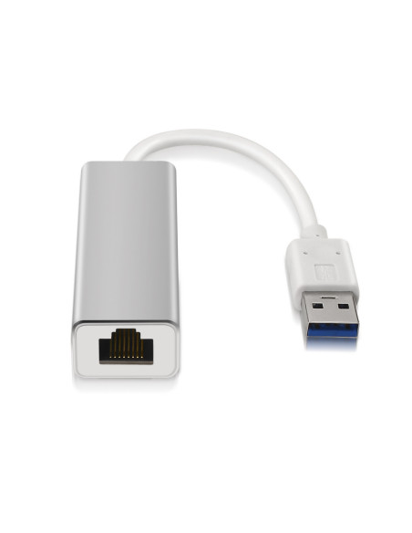 AISENS A106-0049 cambiador de género para cable RJ-45 USB 2.0 Type-A Plata, Blanco