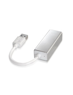 AISENS A106-0049 cambiador de género para cable RJ-45 USB 2.0 Type-A Plata, Blanco 2