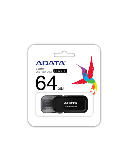 ADATA UV240 unidad flash USB 64 GB USB tipo A 2.0 Negro