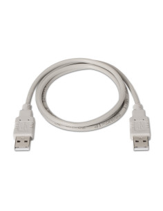 AISENS A101-0022 cable USB USB 2.0 2 m USB A Beige 2