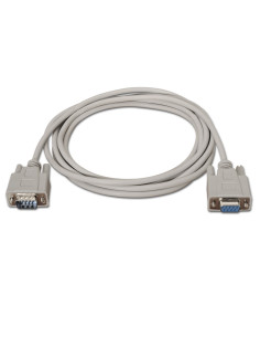 AISENS A112-0065 cable de serie Beige 1,8 m DB9 2